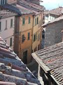 Cortona's winding streets